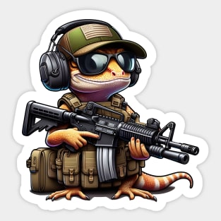 Tactical Gecko Sticker